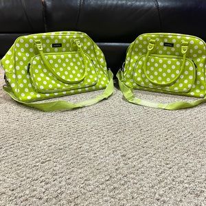 Green Polka Dot Storage Travel Bags